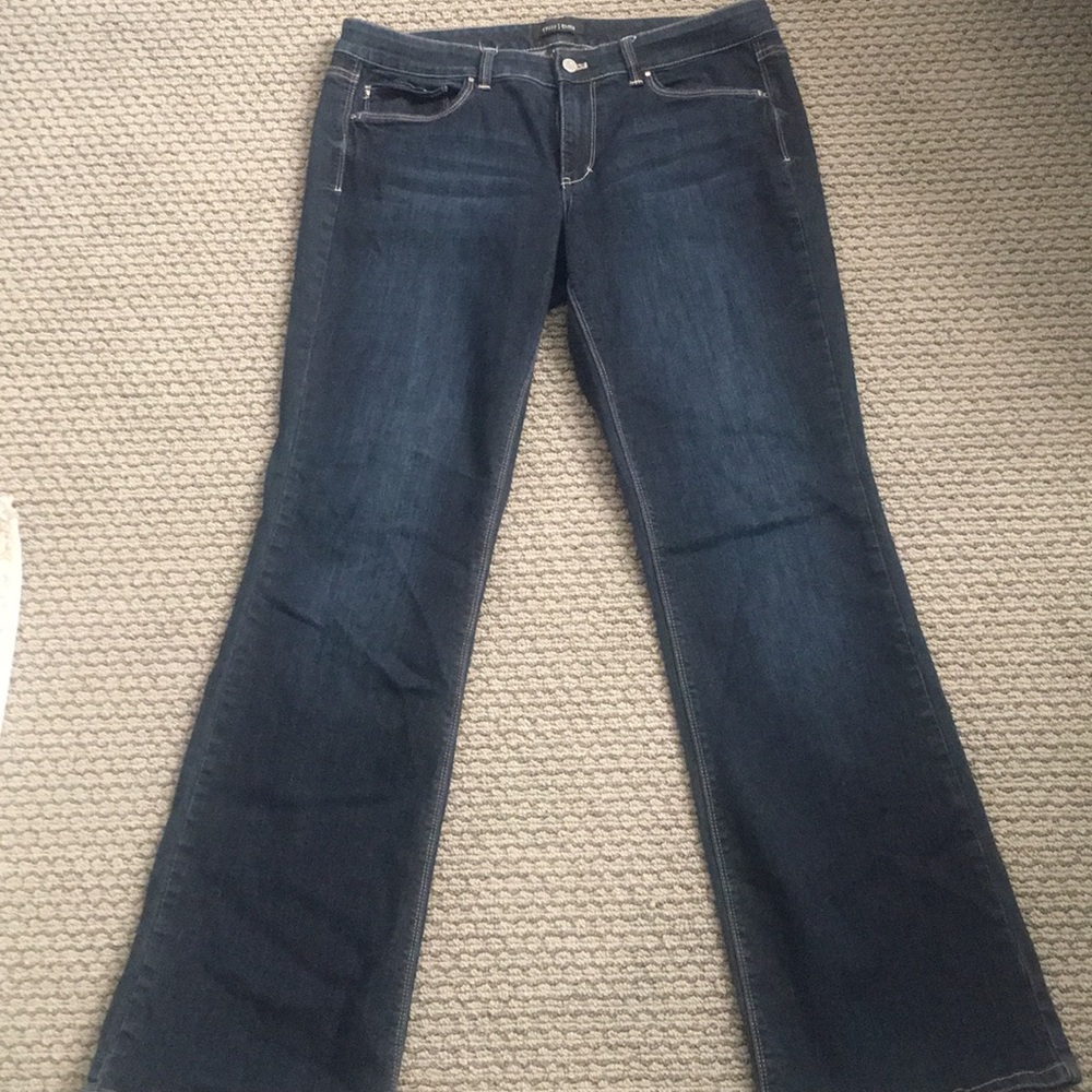 WHBM bootcut Blanc jeans size 14 regular